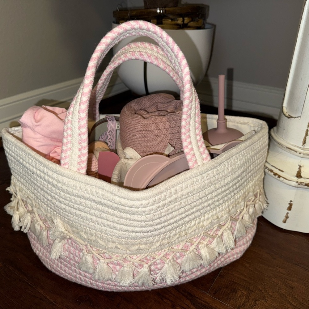 Newborn Baby Girl Baby Shower Gift Basket